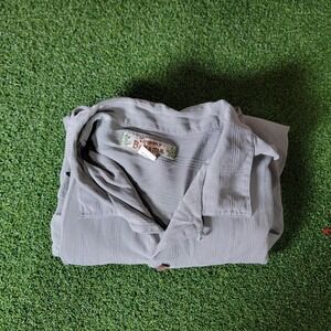 Tommy Bahama Silk Button Up Shirt Camp Casual Short‎ Sleeve Mens XL